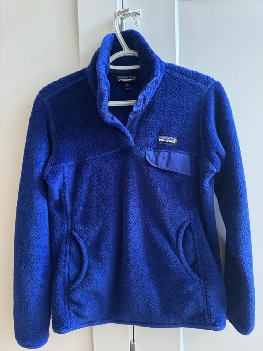 Patagonia Women's Deep Blue Snap-Neck Fleece Pullover